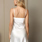 ELEGANZA - Adjustable silk nightdress with adjustable straps for women
