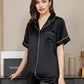 LUXANA - Silk pajama set for women, short sleeves & shorts