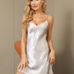 ELEGANZA - Adjustable silk nightdress with adjustable straps for women
