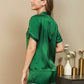 LUXANA - Silk pajama set for women, short sleeves & shorts